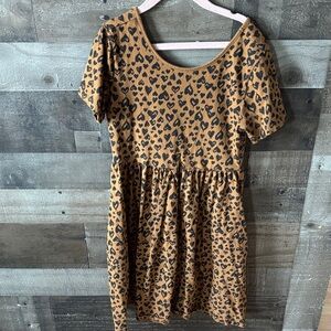 Old Navy Cheetah heart print dress